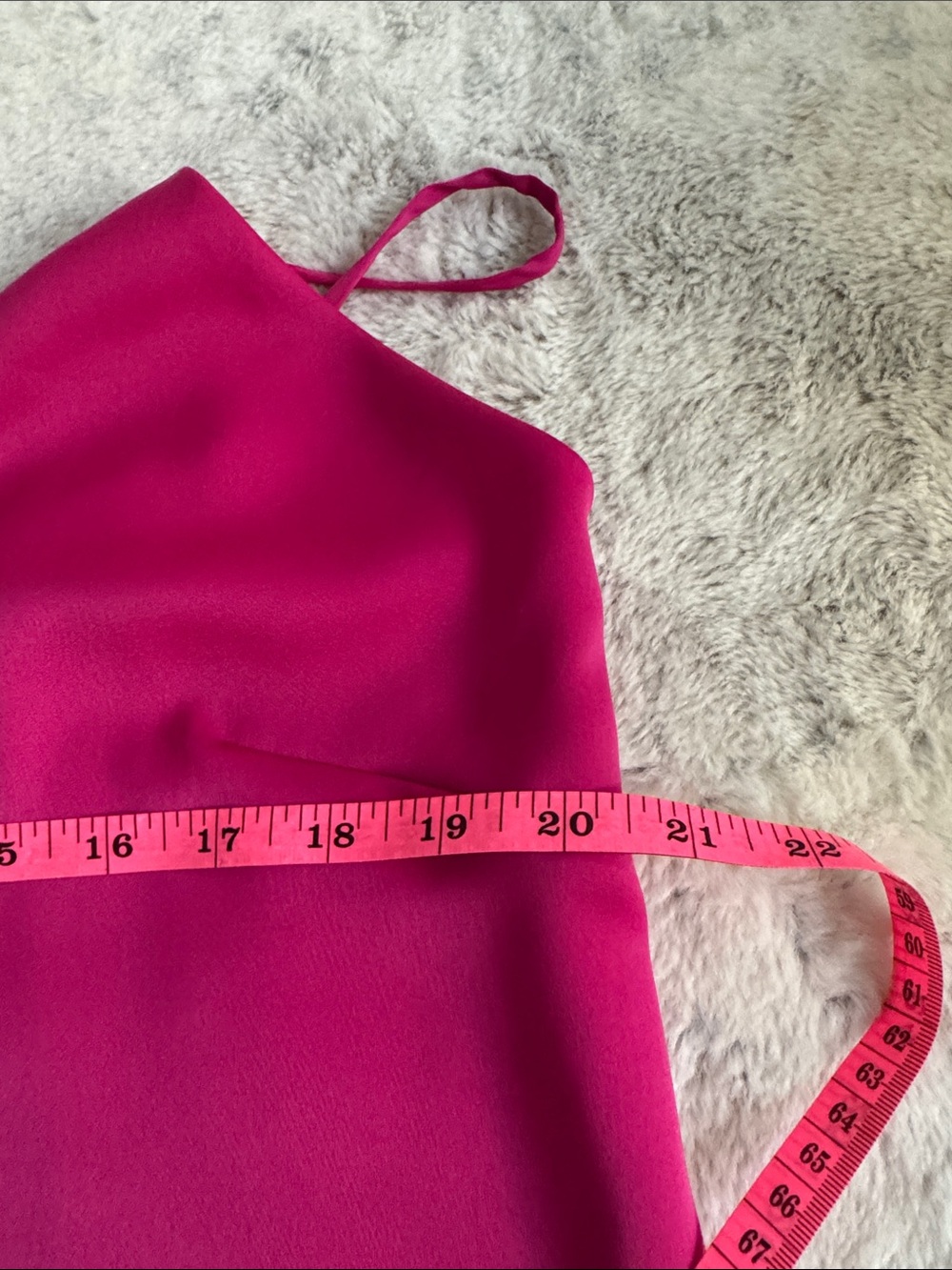 Express Fuchsia Satin V-Neck Cami - Picture 6 of 7